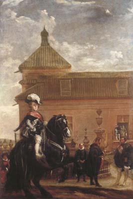 Diego Velazquez Prince Baltasar Carlos with the Count-Duke of Olivares at the Royal Mewa (df01) oil painting picture